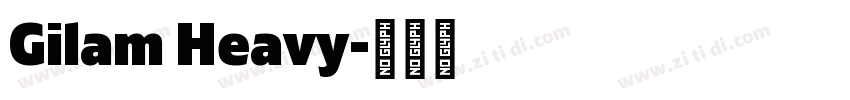 Gilam Heavy字体转换